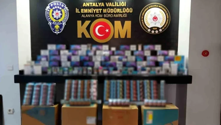 Antalya’da Kaçak Tütün ve Sigara Operasyonu: 15 Gözaltı, 3 Tutuklama